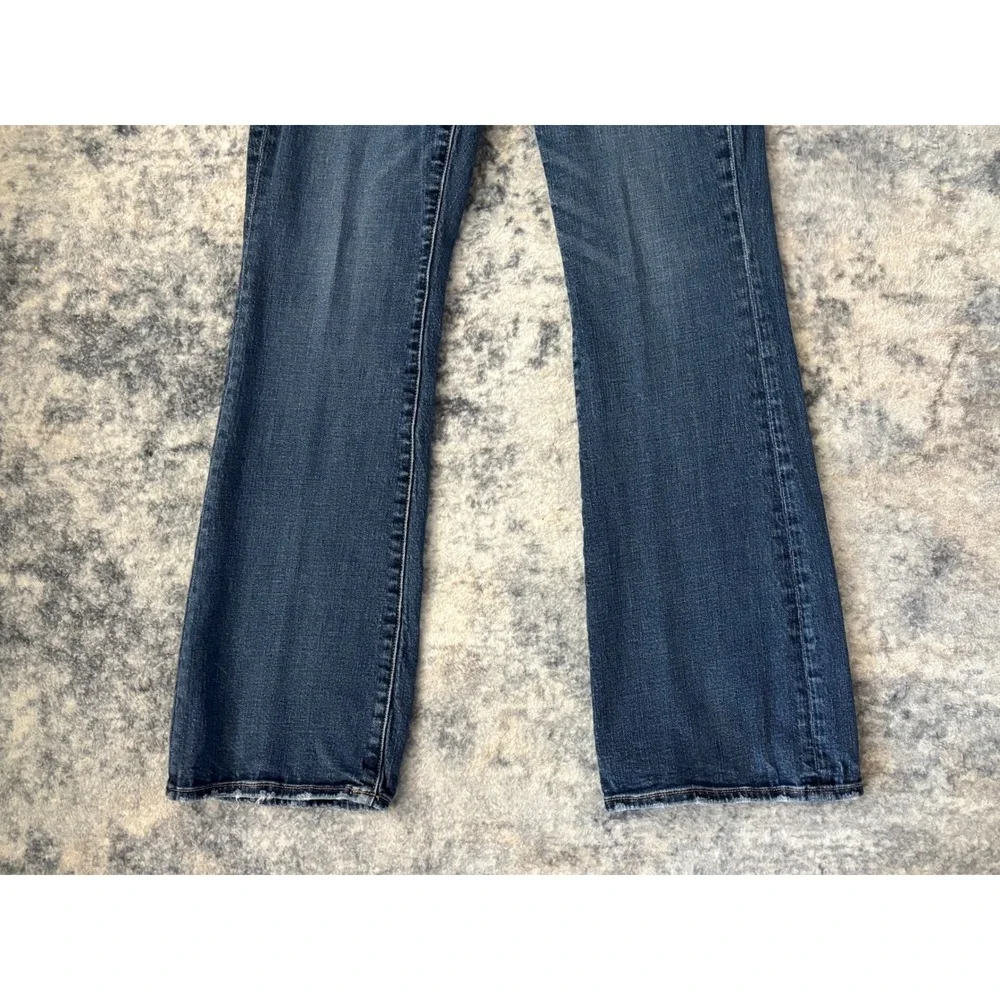 Women's American Eagle Kick Boot Blue‎ Jeans - Y2K Size 4 Short Super Stretch